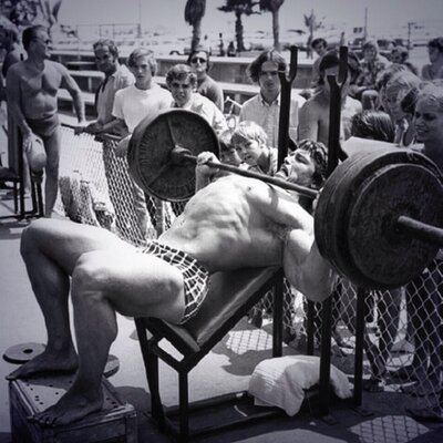 Retro muscle gym tinder