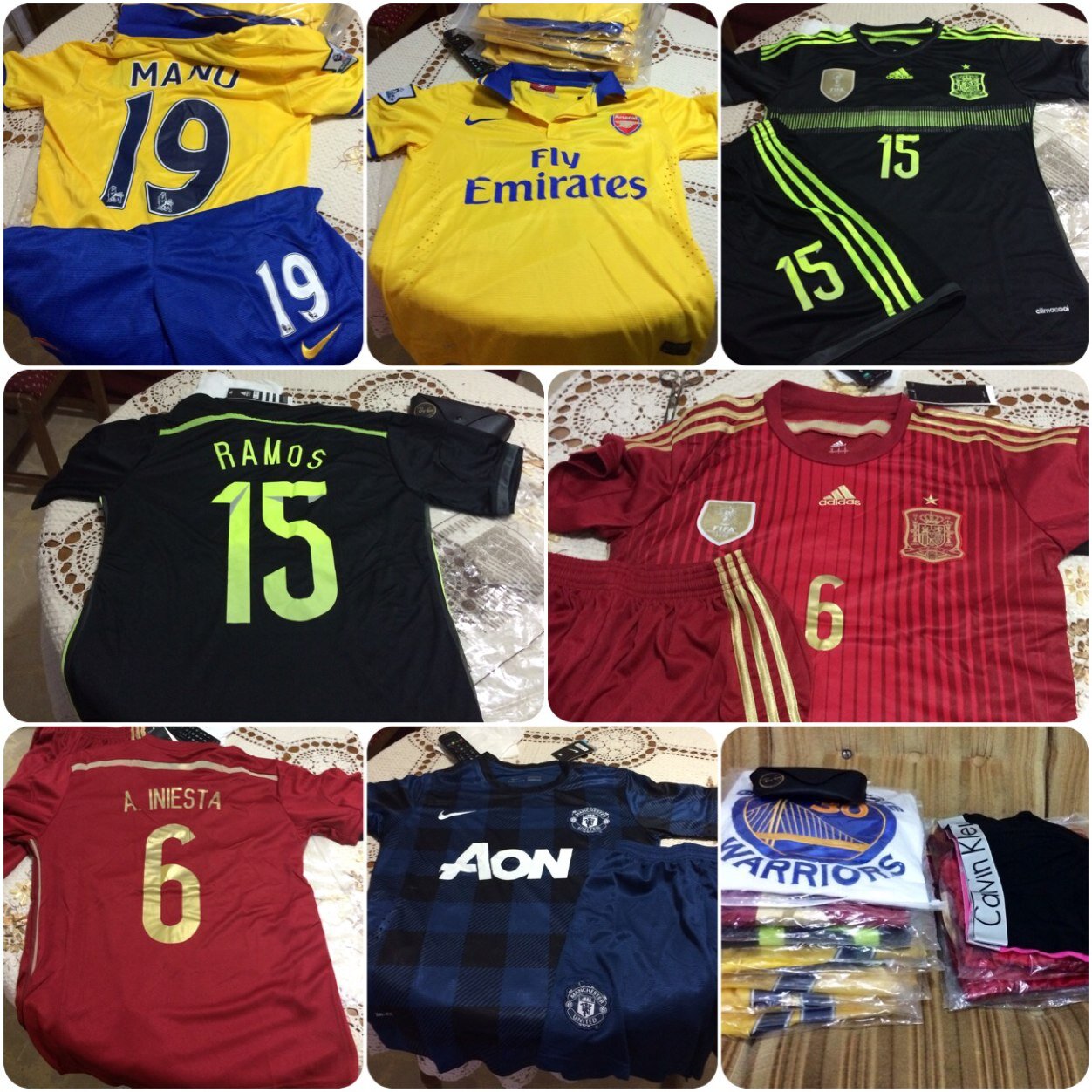 Aquí puedes comprar equipaciones, ropa CK, NBA, gorras, NewBalance, AirMax, polos, y demás. Los precios mas competitivos, pregunte sin compromisos.