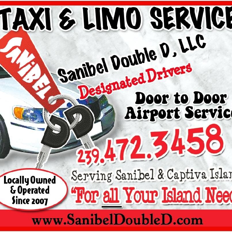 Sandy Lohnes. Owner Operator. Designated Drivers a Taxi & Limo service. Serving Sanibel Captiva Islands. Airport shuttle & Island Service. 
239 472 3458