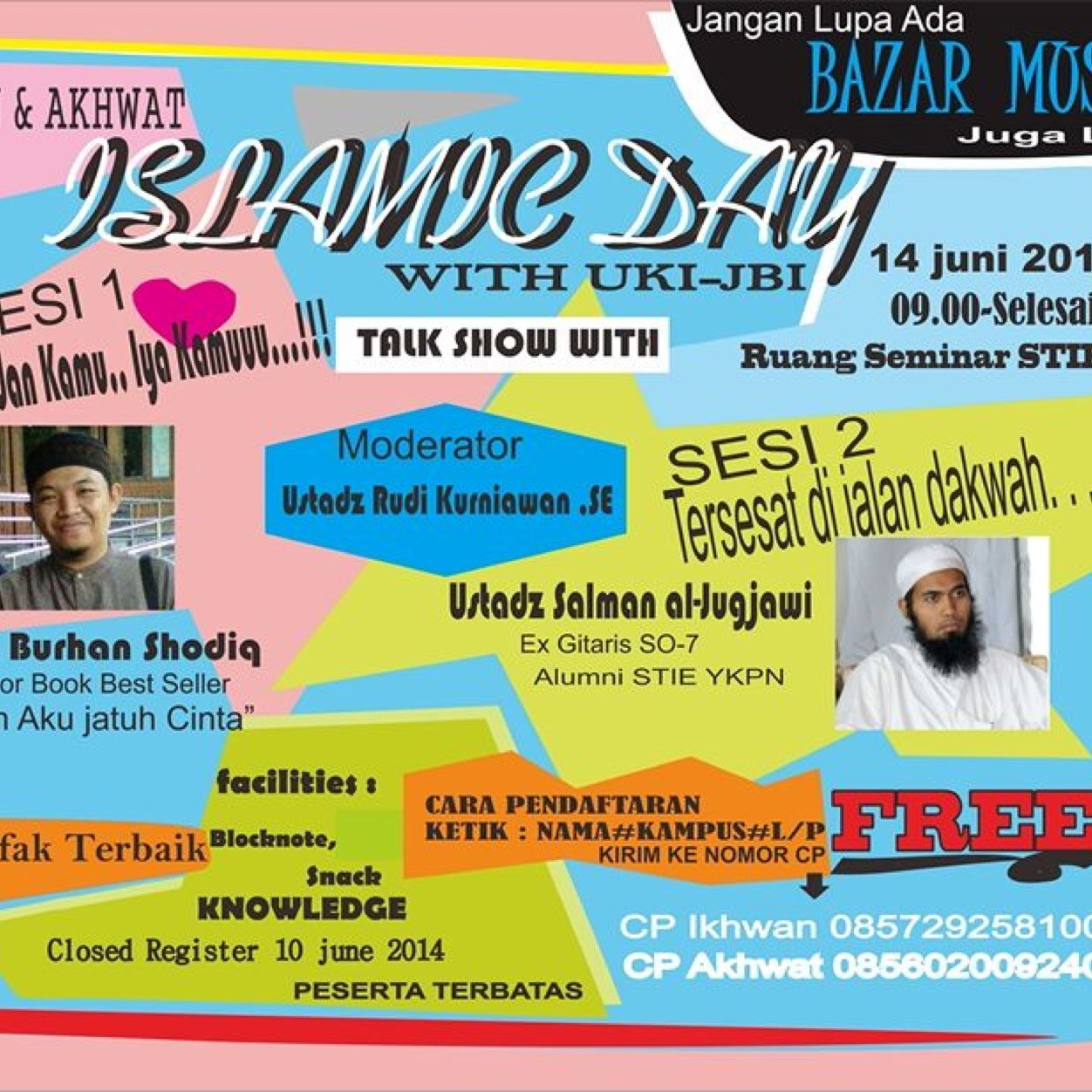 Seminar Motivation Training bersama UKI JBI STIE YKPN pada tanggal 14 Mei 2014