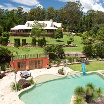 Luxurious Private Holiday Retreat and Wedding Venue. Set on 62 acres of secluded landscaped gardens & rainforest, located just 20 minutes from Coffs Harbour NSW