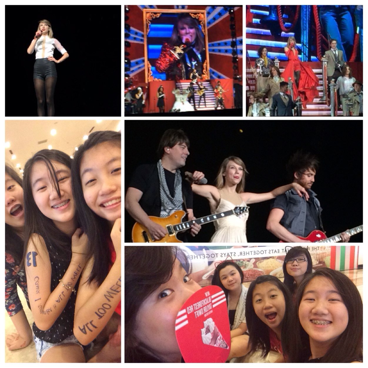 Red Tour {6/4/14} taylor swift ❤️ John vesley & Veronica Bal {31/5/14} Cody Simpson followed