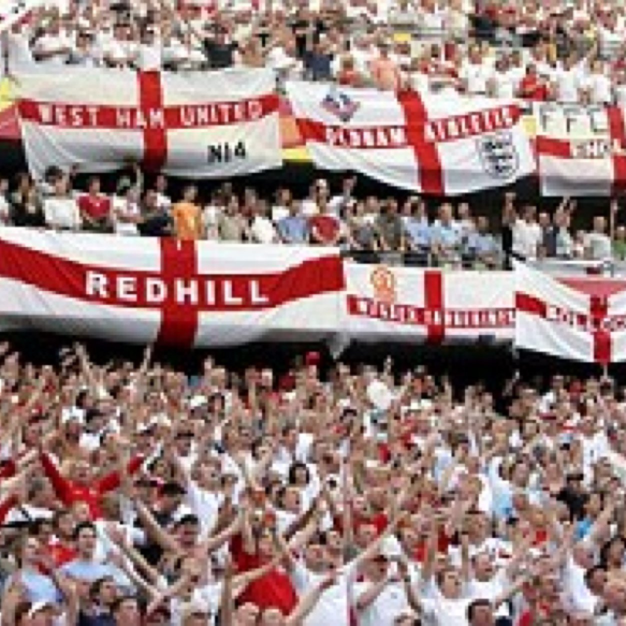 Send in your photos of your clubs World Cup flags #England #Threelions