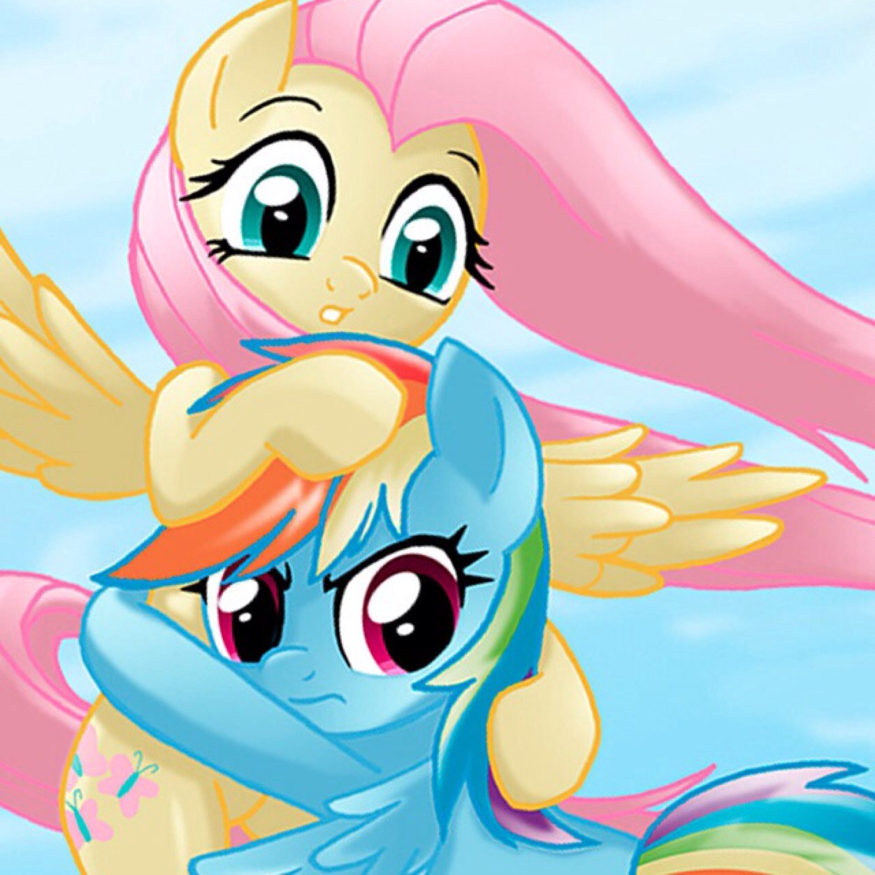 flutterdash_1's profile picture. H-hi i am fluttershy here with rainbow dash 3 

Dash:hey im with fluttershy! 3