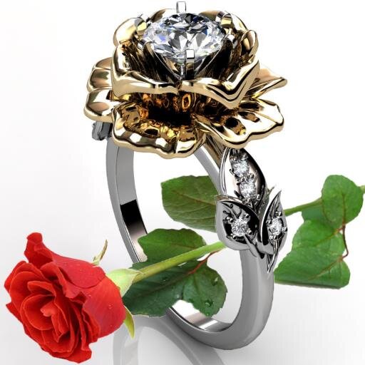 Extensive collection of stylish designs that transforms Organic and Architectural elements into highly detailed three-dimensional art forms. Engagement rings.