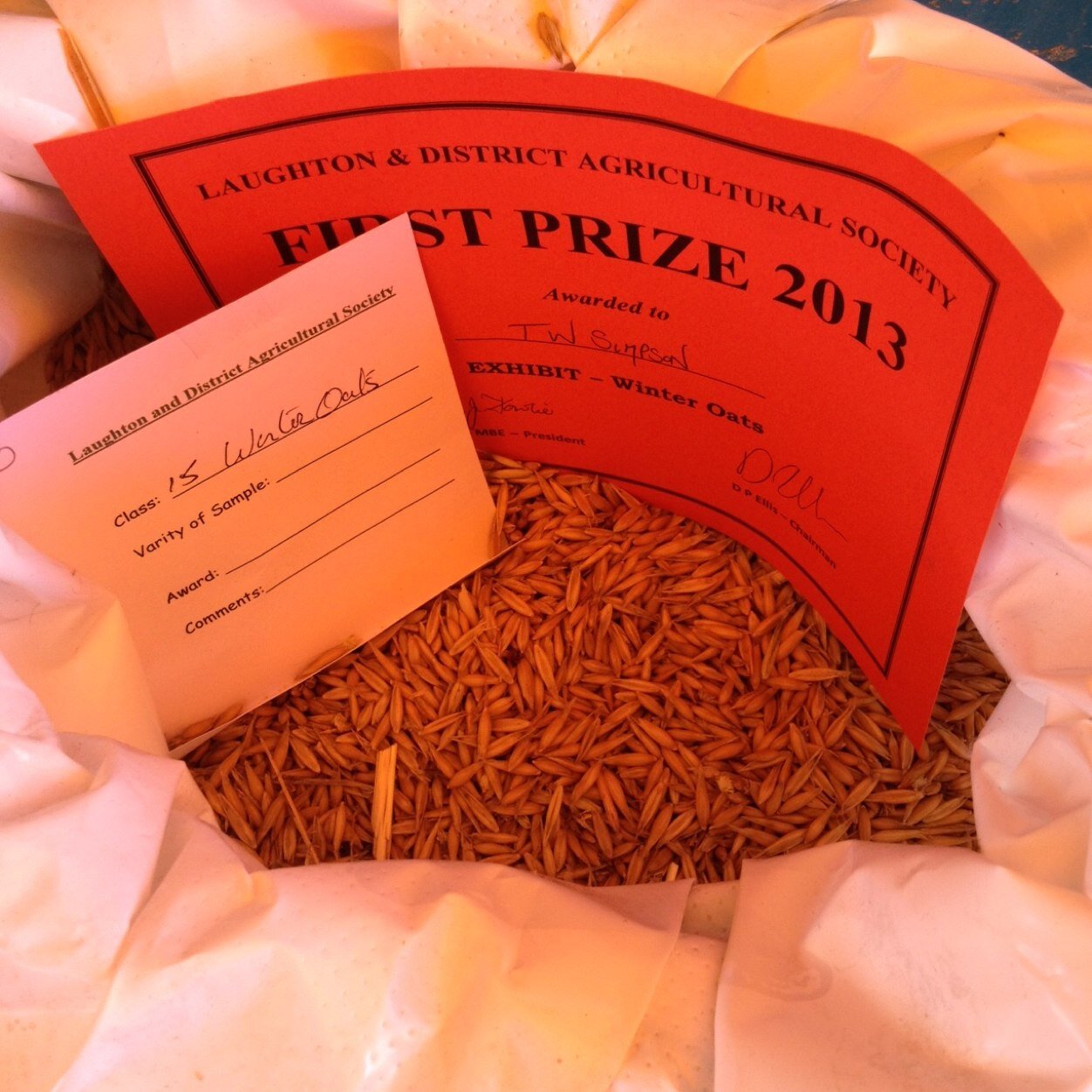 Agricultural society for the Laughton and District area. Organisers of the annual ploughing match.