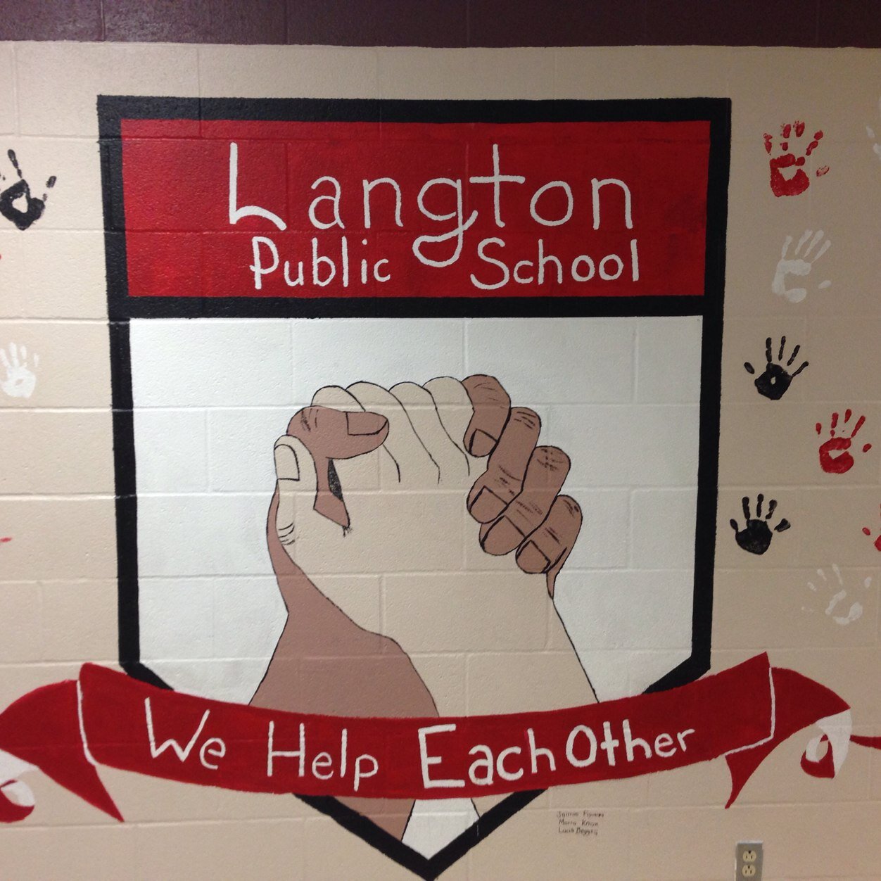 Langton PS consists of approx. 460 students in gr. 1-8, approx. 45 staff members.