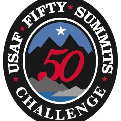 USAF50Summits's profile picture. US Air Force members taking the American and USAF flags to the highest point in each state.  Goal: get outdoors and boost mental/physical/spiritual strength!