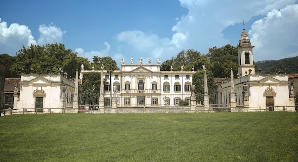 In the Valpolicella Verona Italy wine region lies the elegant 1700s Villa Mosconi Bertani, a picturesque estate, cellars and grounds.