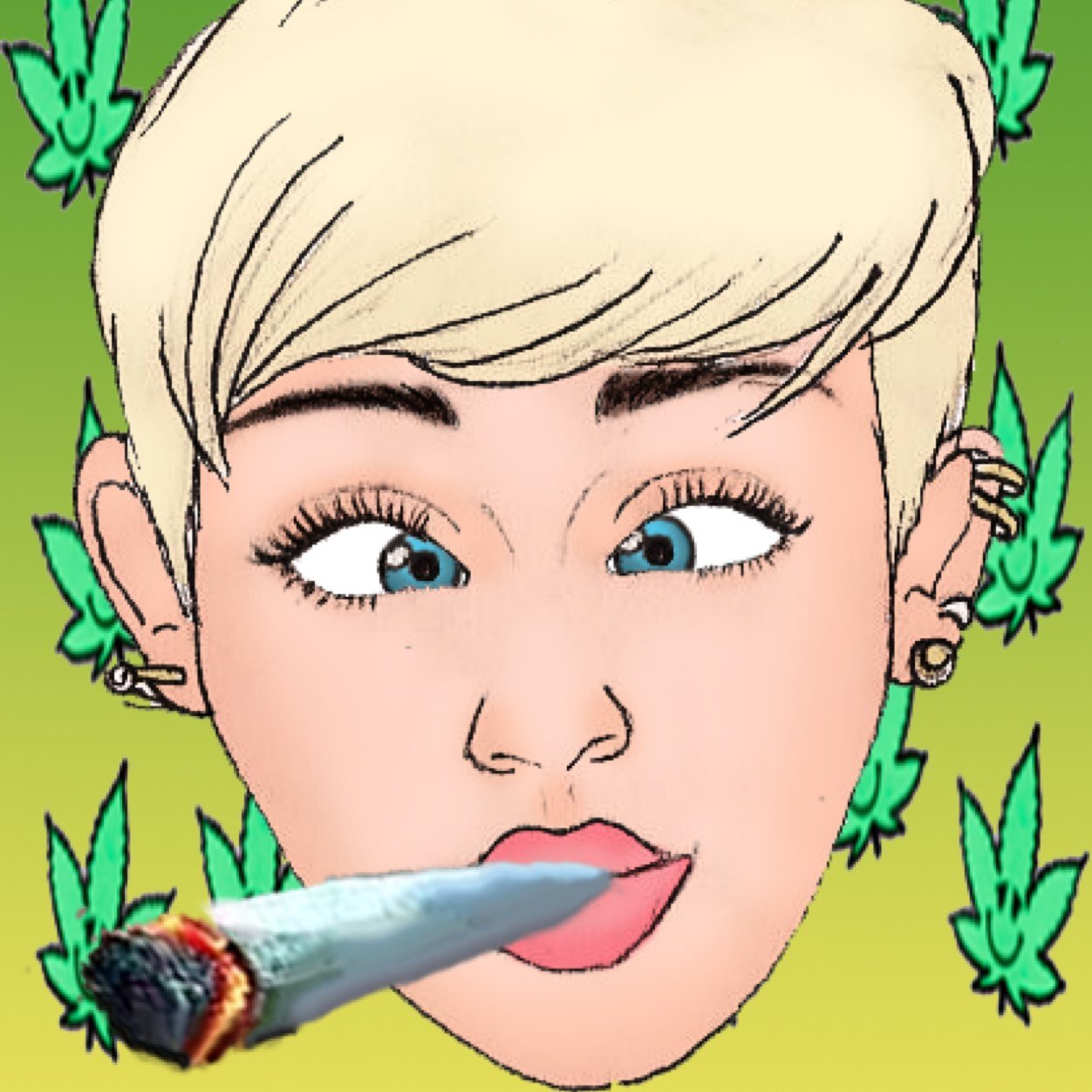 MileybluntUk's profile picture. weed never killed anyone so stop smoking cigarettes and roll a fat blunt