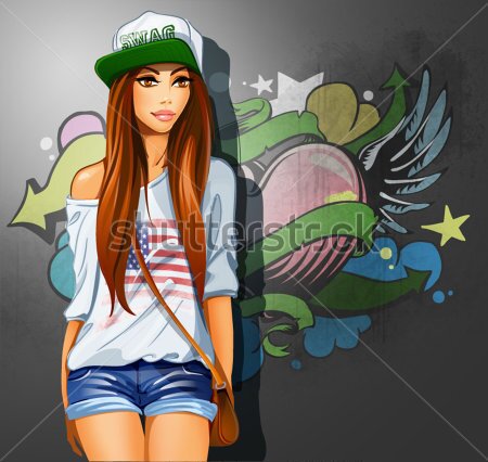 Una chica pelirroja a la que le gusta mucho la moda y lo SUAJ.