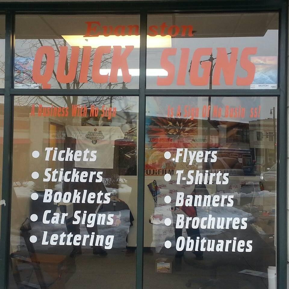 Evanston Quick Signs (@EvanstonQSign) | Twitter