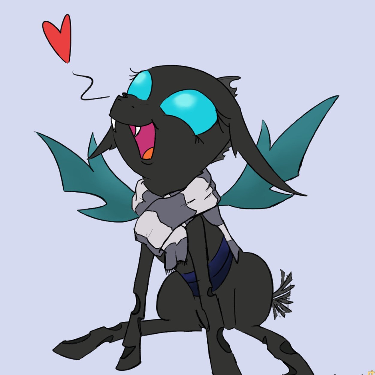 A changeling drone, homeless and raised by ponies, never been in a hive, smaller than normal changelings. (Gender: Female) (no R34)