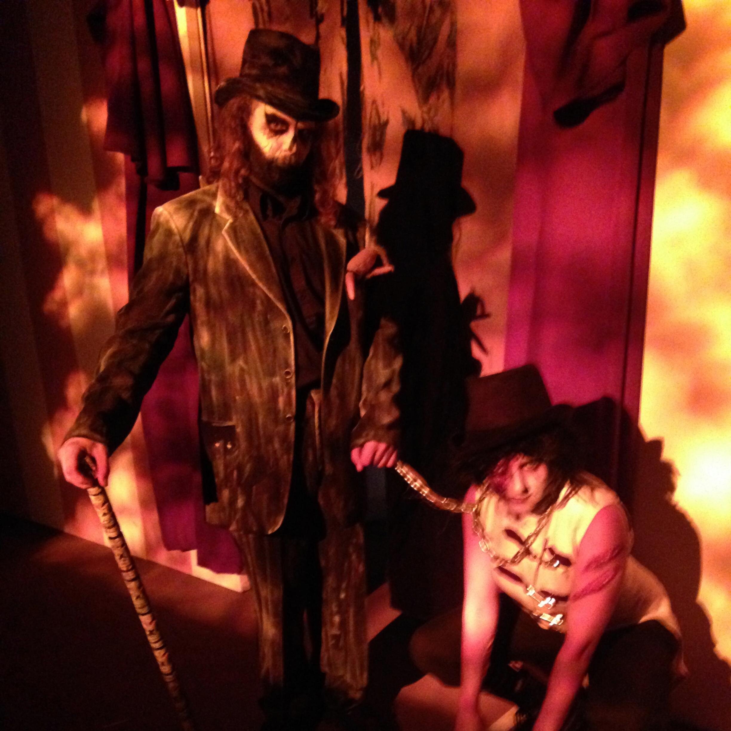 A charity haunted attraction in Stanton CA featuring two mazes Freak Show of Fears and Shadow Walk Manor