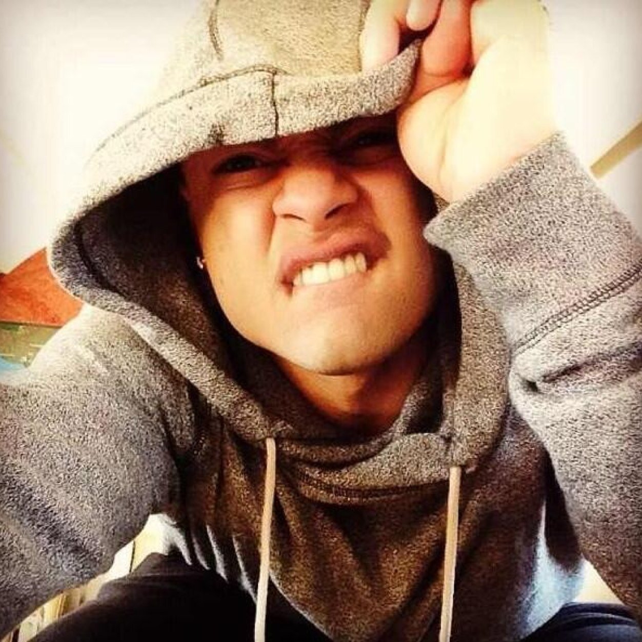 Body rocking with Fredo. Hes mine. Guess what? Im his oreo poked him in the forehead & he liked my picture on instagram 9/1/13 @ 1:11 pm