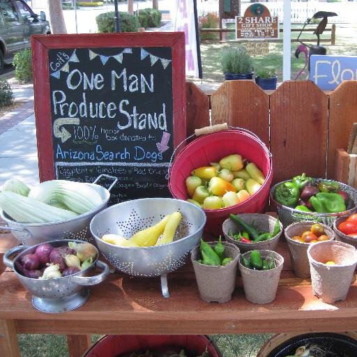 One Man Produce Stand is me, my garden, and my hens paying it forward the old school way.