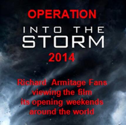 A grassroots RA Fans effort to support  Into the Storm by viewing the film opening weekends worldwide--with some fan gatherings to view it together. Cheers!