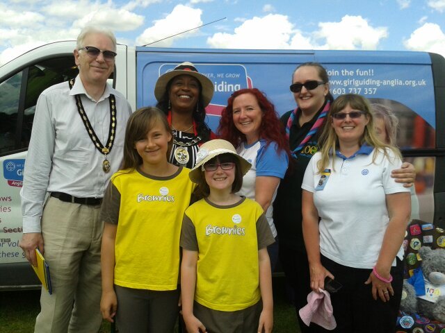 Rainbows, Brownies, Guides, Senior Section and Leaders.