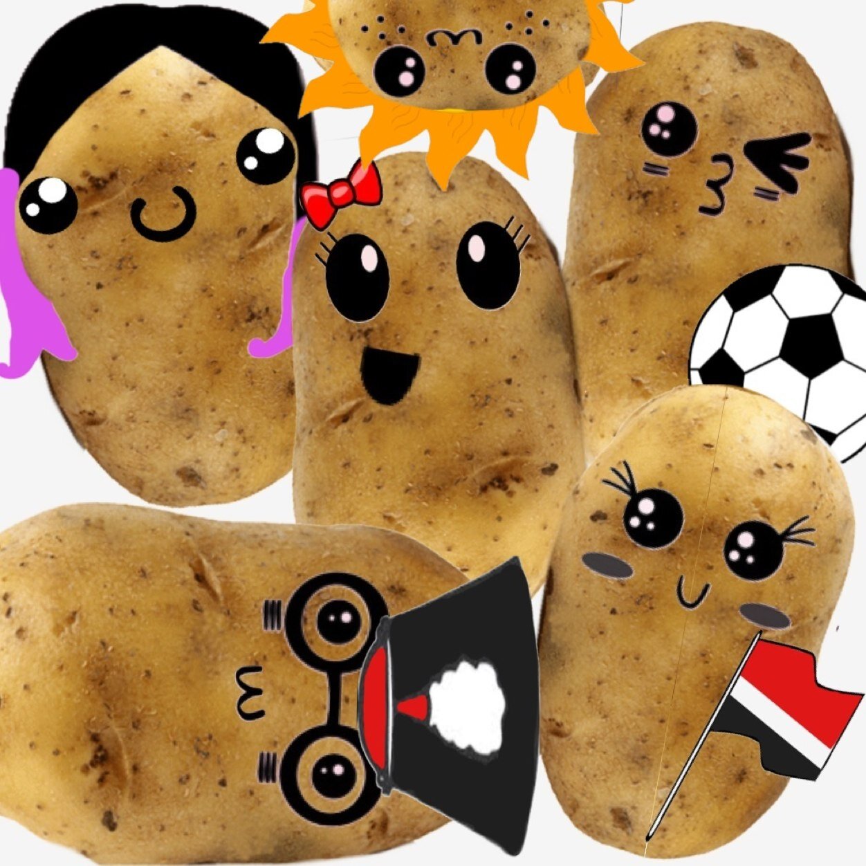 6 personalities, one potato .......who am I? You'll never know