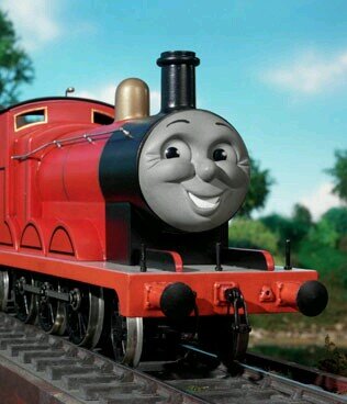 red number 5 thomas train