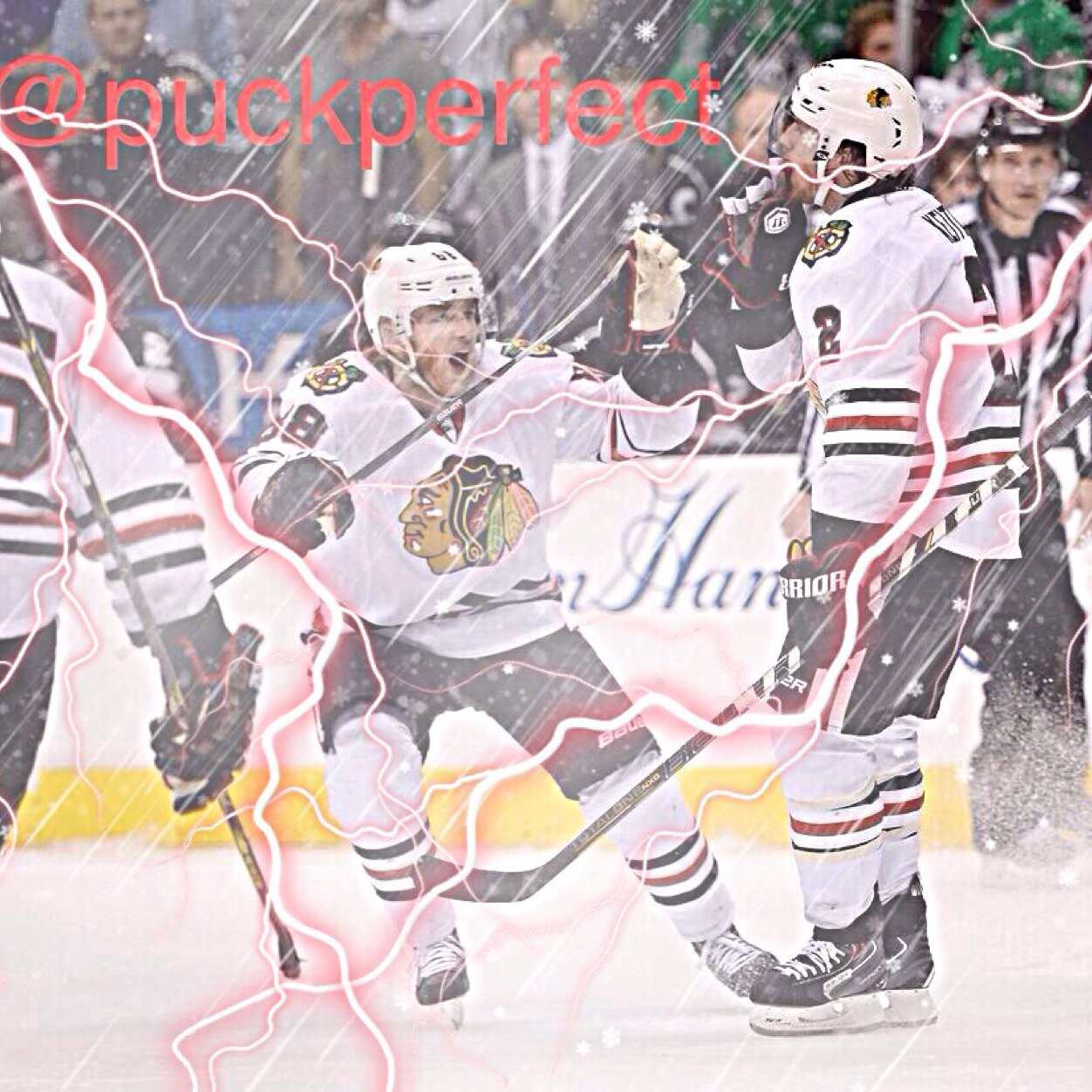The pucklife. The good life. Celly in chel, then ride the pine.