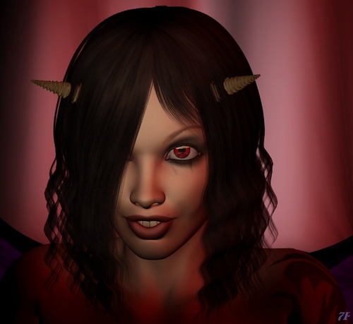 Hi, I'm Dark and I've been summoned here to assist the fans of the Dark Sisters graphic series.