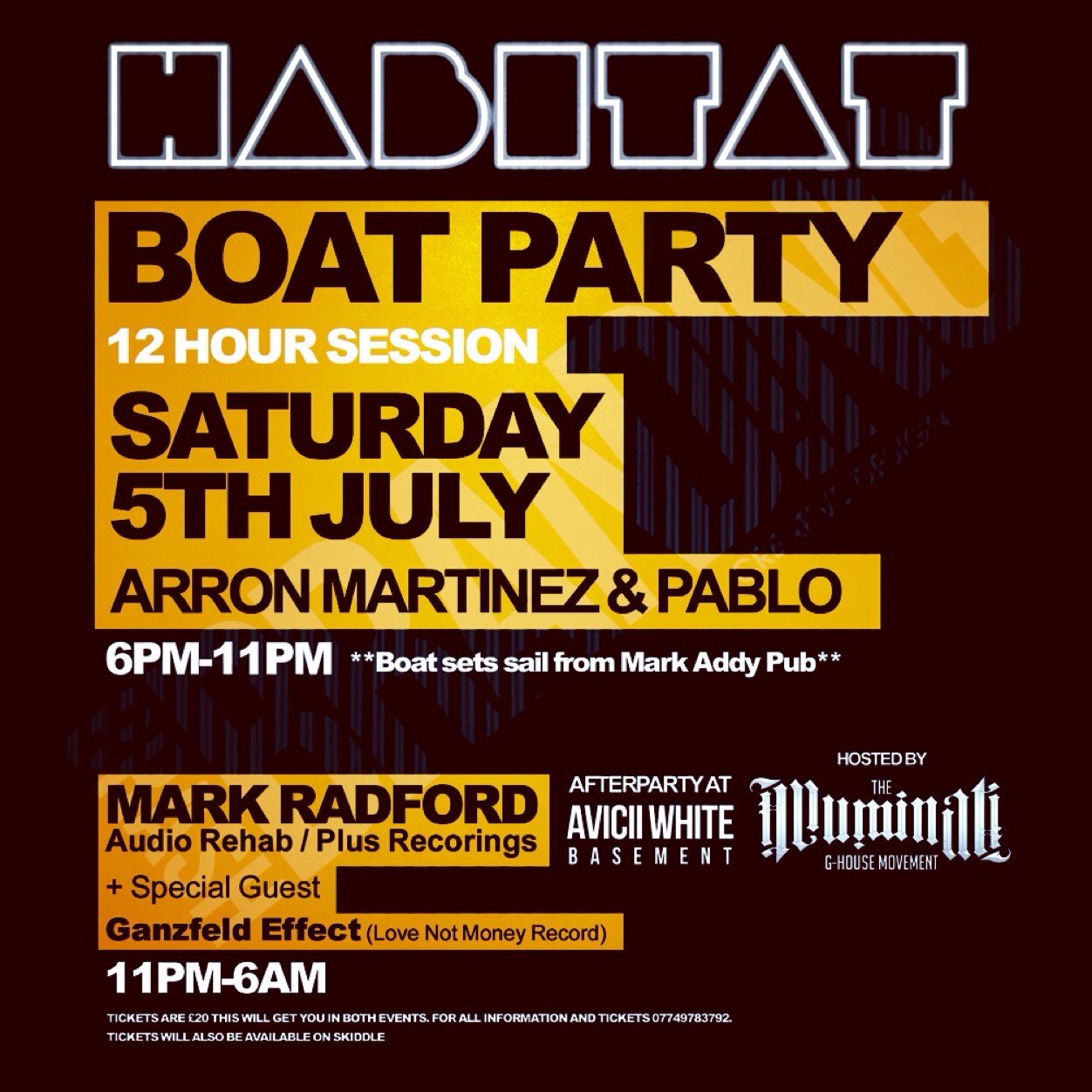 HABITAT IBIZA SEND OFF THURSDAY 29th MAY WITH LANCE MORGAN AND ELLIE COCKS!!