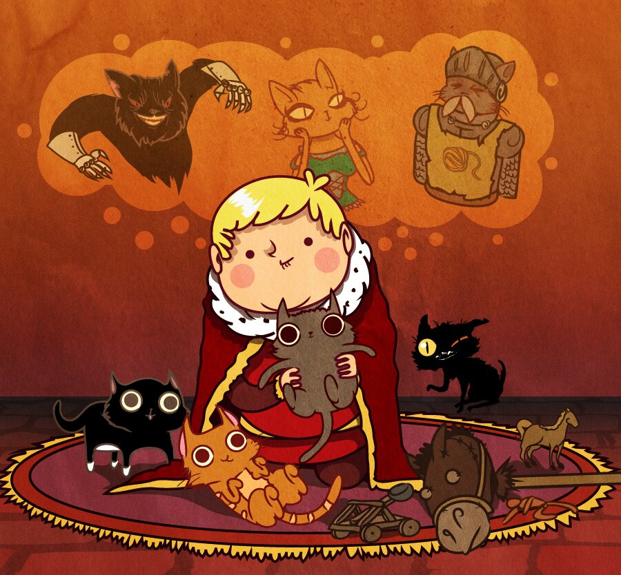 TommensKittens's profile picture. Ser Pounce, Lady Whiskers and Boots: the three little kittens of King Tommen Baratheon, King of Westeros #GameofThrones Ours is the Fluffy