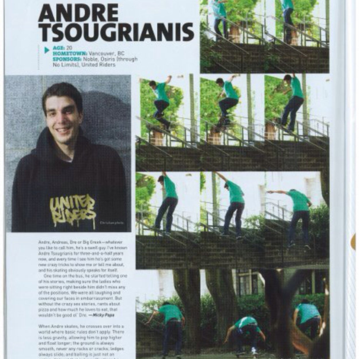 vancouver based skateboarder.