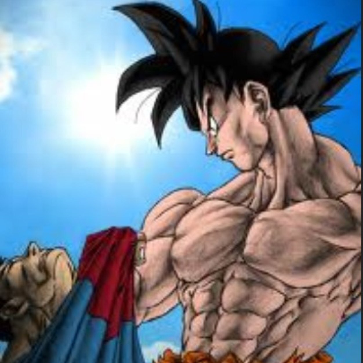 Hey my names goku 
Im the hope of the universe 
I am the light of the darkness
Alley to good nightmare to you