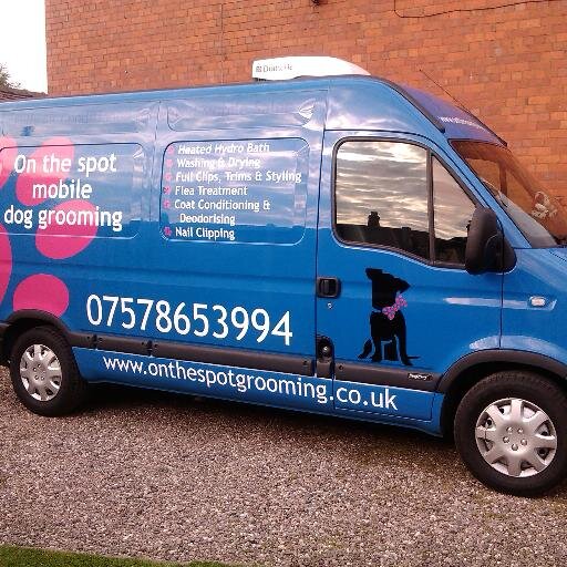 On the spot mobile dog grooming 
Professional mobile grooming for Telford and the surrounding area