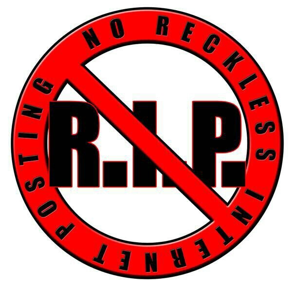 FOUNDER @debrantney #NoRecklessInternetPosting #NoRIP Follow & Pledge #Support The Movement !