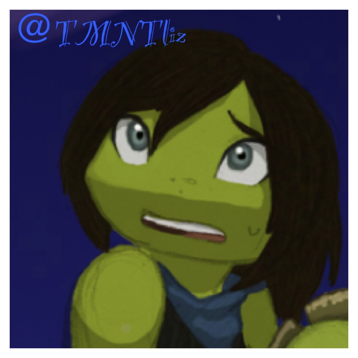 Hello.I am Elizabeth,but you can call me Liz. I am lizard mutant.My BFF is- @TMNTmona. I live in sewerage with Leo Raph Mikey and Donnie.
