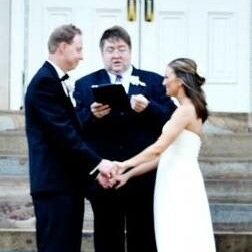 I am a licensed wedding officiant. I enjoy being a part of the celebration of love that couples share with one another in their wedding