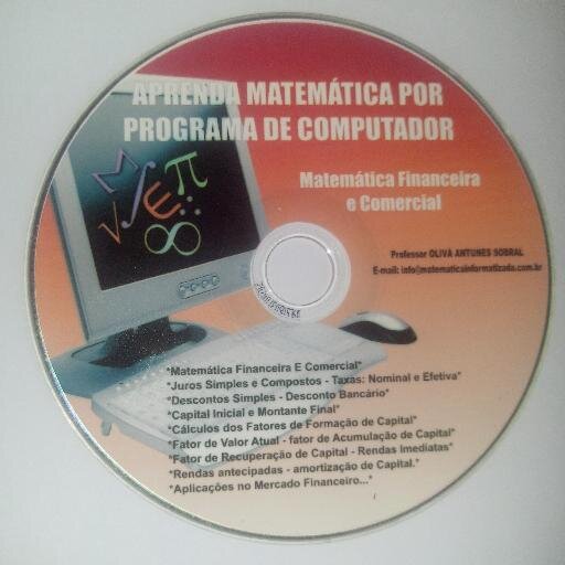 matematicainfo's profile picture. -Professor de Ciências,Matemática,Estatística,Mecânica Industrial,outros
-Projeto  Matemático para o Ensinode Matemática Informatizada.