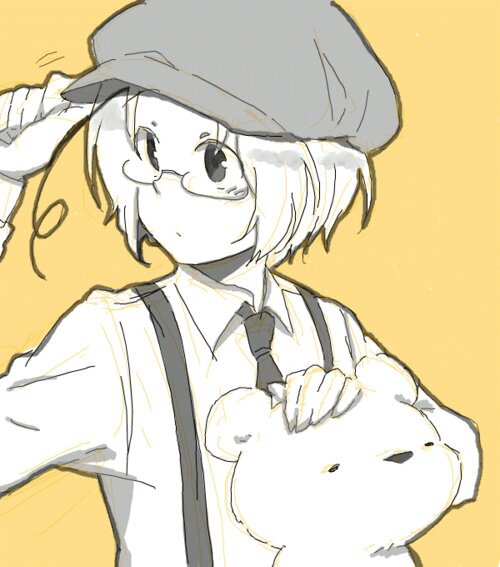 I-I was here all the time. N-No, I'm not America. {Who are you?} I-It's Canada.