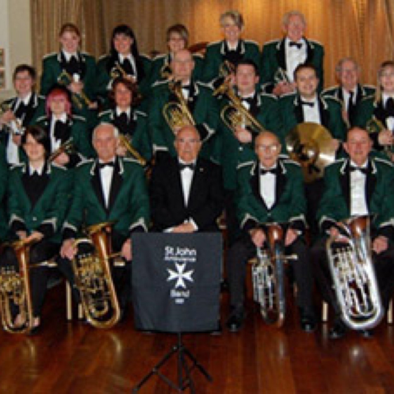 We are the St John Ambulance brass band in the West Midlands Region open to new players always, rehersal is Wednesday 7:30pm-9pm we play for fun no comps!
