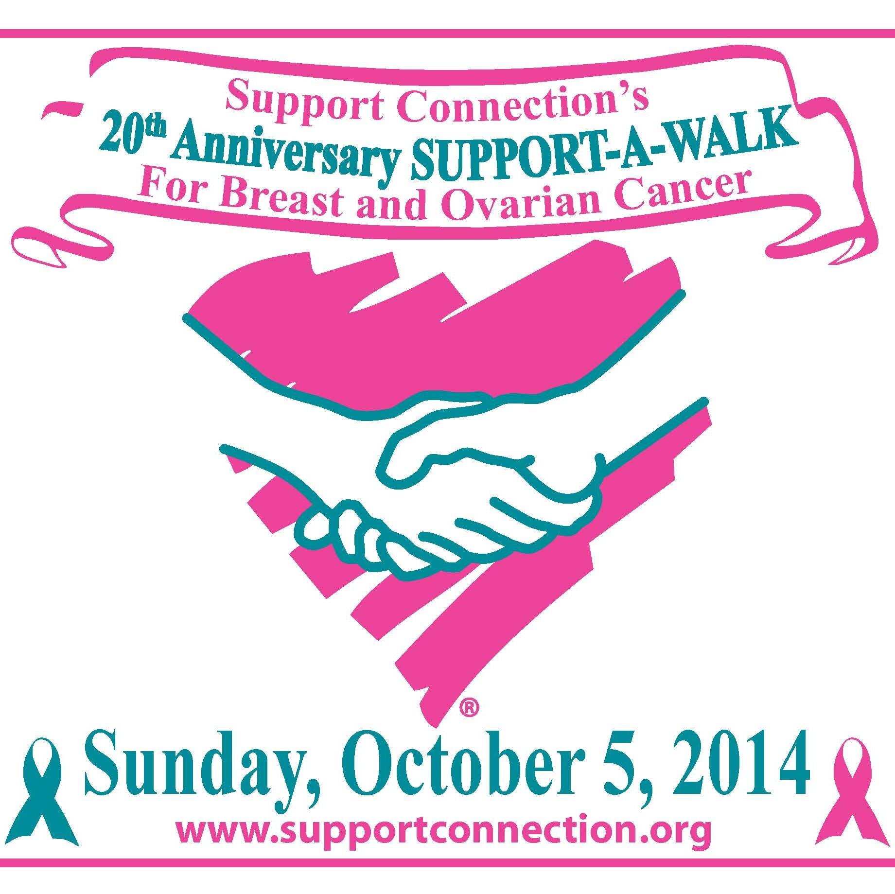 @SupportConnect's 21st Annual Support-A-Walk for breast & ovarian cancer-Oct. 4 @ FDR Park (2957 Crompond Rd, Yorktown Heights) walk@supportconnection.org