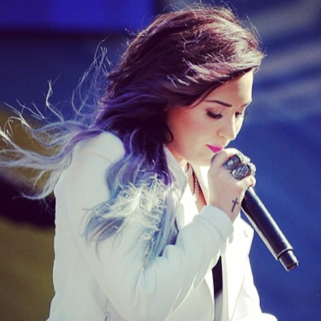 Strong and a fighter because of Demi.