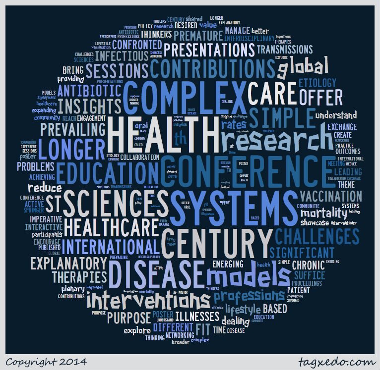 3rd International Conference on Systems and Complexity Sciences for Healthcare George Washington University
#Complxty17