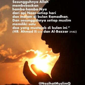 Ya Allah yang menciptakan langit dan bumi, jadikanlah kami; aku, keluargaku serta keturunanku menjadi hamba yg slalu bersyukur kepadaMU