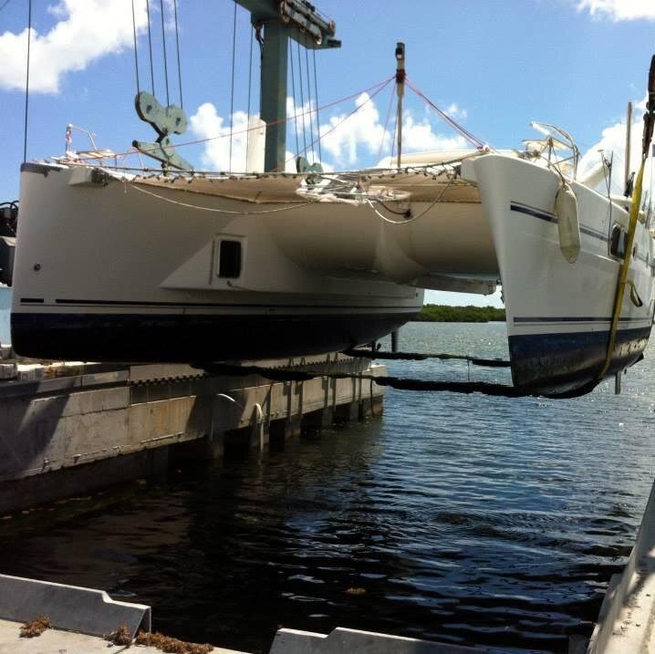 Ocean Blue Boatworks is a professional full service marine facility providing quality boat painting, yacht painting & fiberglass repairs in the Fla Keys.