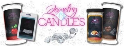 100% made in the USA, each candle or tart contain surprise jewelry, you pick from ear rings, necklace or ring (pick size 6-9)