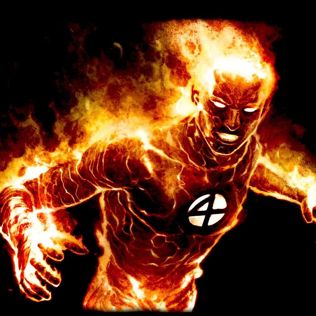 The Human Torch is a fictional character, a superhero that appears in comic books published by Marvel Comics. He is a founding member of the Fantastic Four.