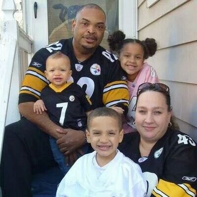 Blanche's son, Gus the Steelers fan