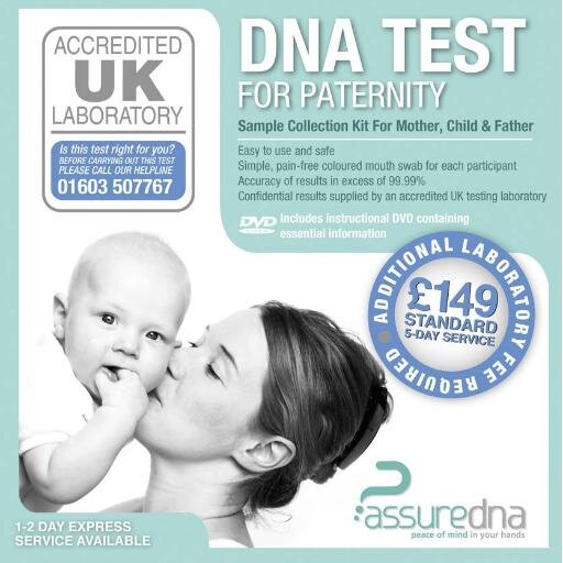 The UK's first High Street Paternity Test.  
The only Paternity Test available in Boots & Pharmacies nationwide.  Results in just 5 days or sooner. .