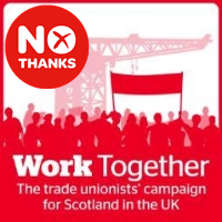UKWorkTogether's profile picture. Grassroots network of trade unionists saying #NoThanks to separation. Promoted by Blair McDougall on behalf of Better Together, 5 Blythswood Sq, Glasgow, G2 4AD