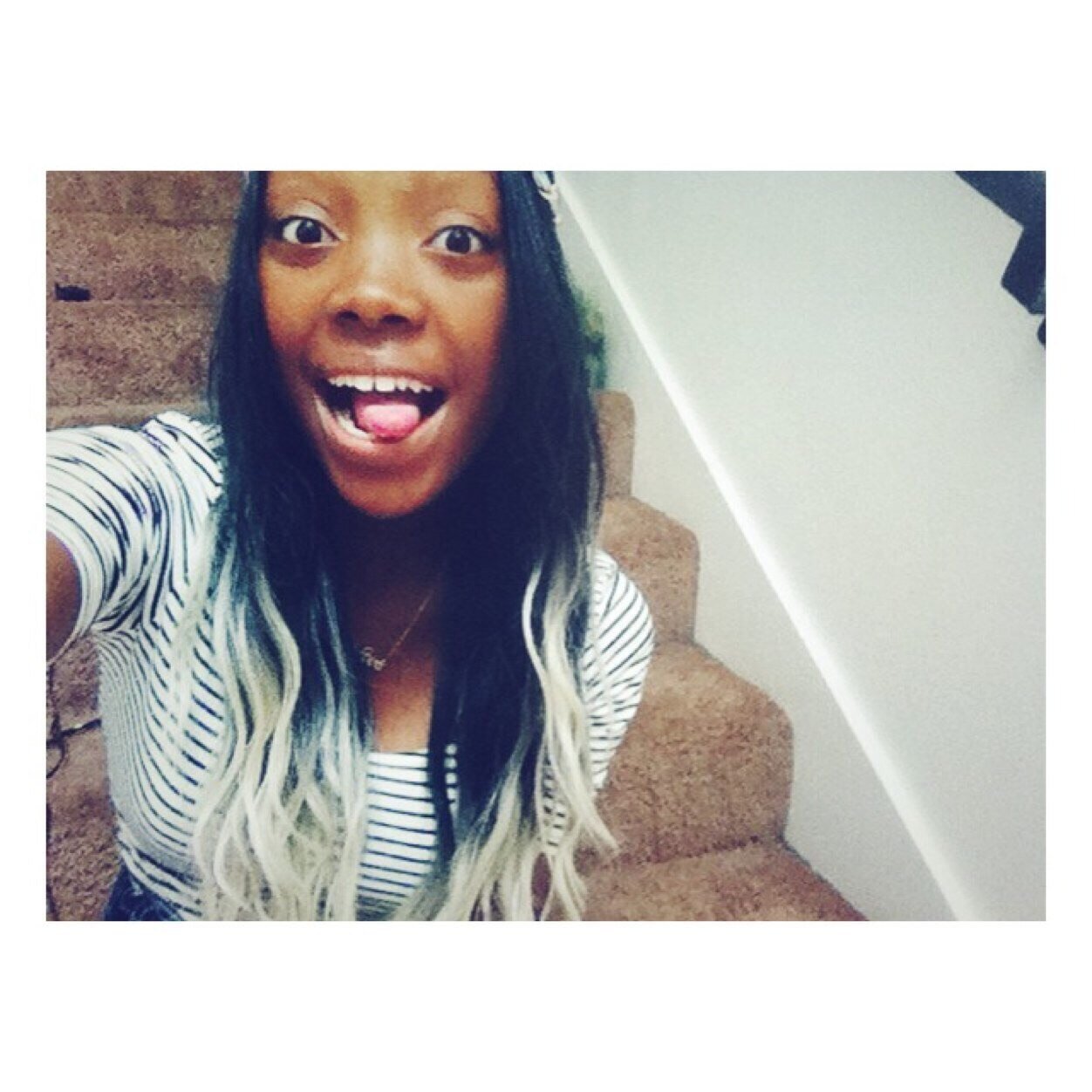 Ochean is my queen. 6.11.14 is the day she followed me aka best day of my life.