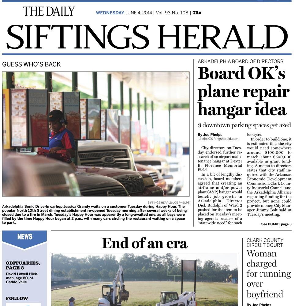 SiftingsHerald's profile picture. A Clark County newspaper with a focus on all local news and information, all the time.