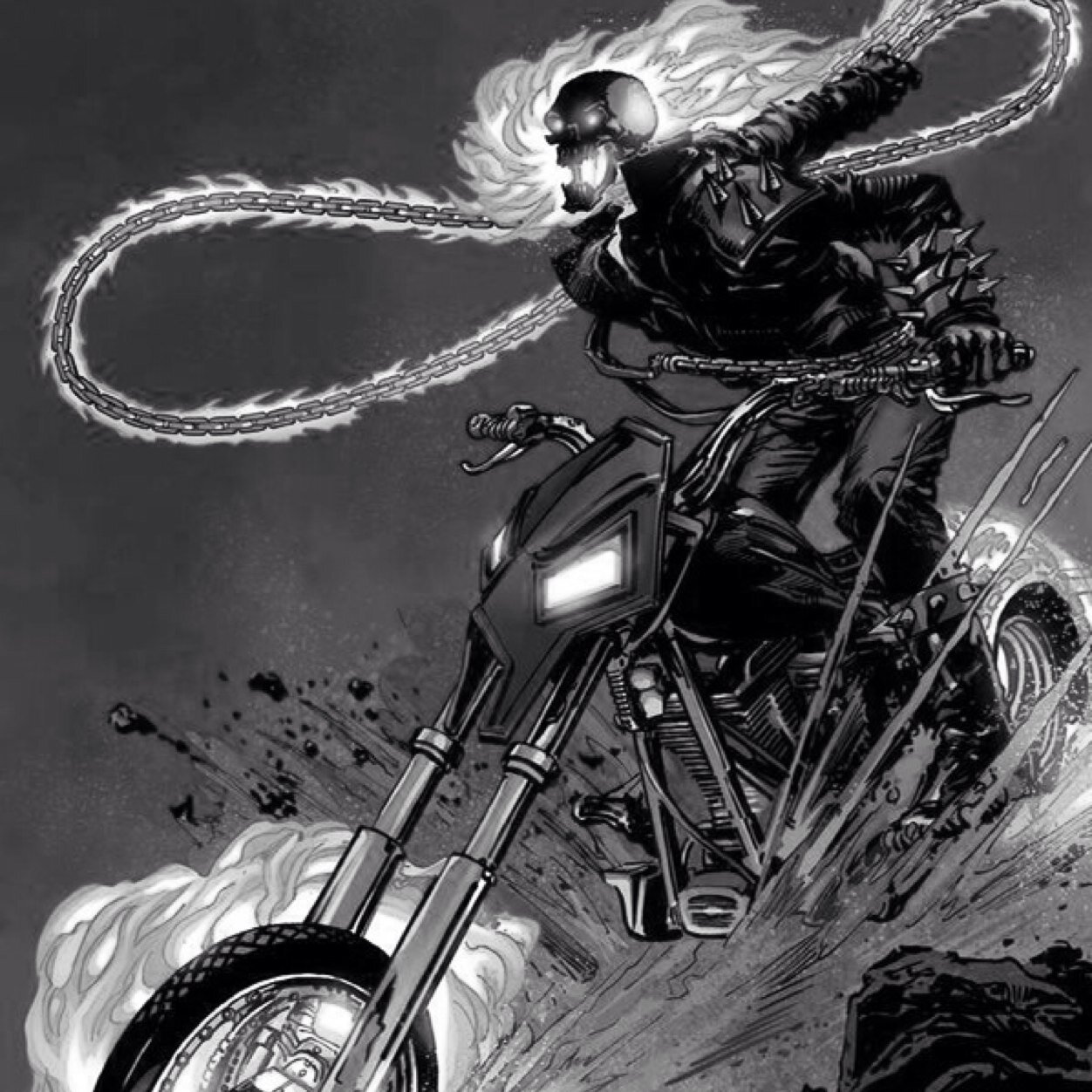 #DoublePersonality. Look into my eyes~ The Ghost Rider. No.. Actually, just a guy who made a deal with the wrong man.